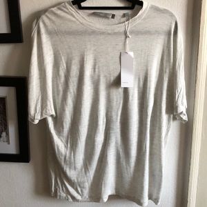 VINCE light grey marled t-shirt